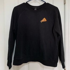 Forever 21 Heart pizza sweatshirt